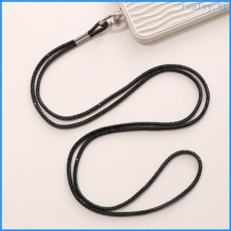 REA Crossbody Phone Lanyard Strass Phones Chain Neck Strap Com Remendos Para A Maioria Das Viagens De Telefone Essenti