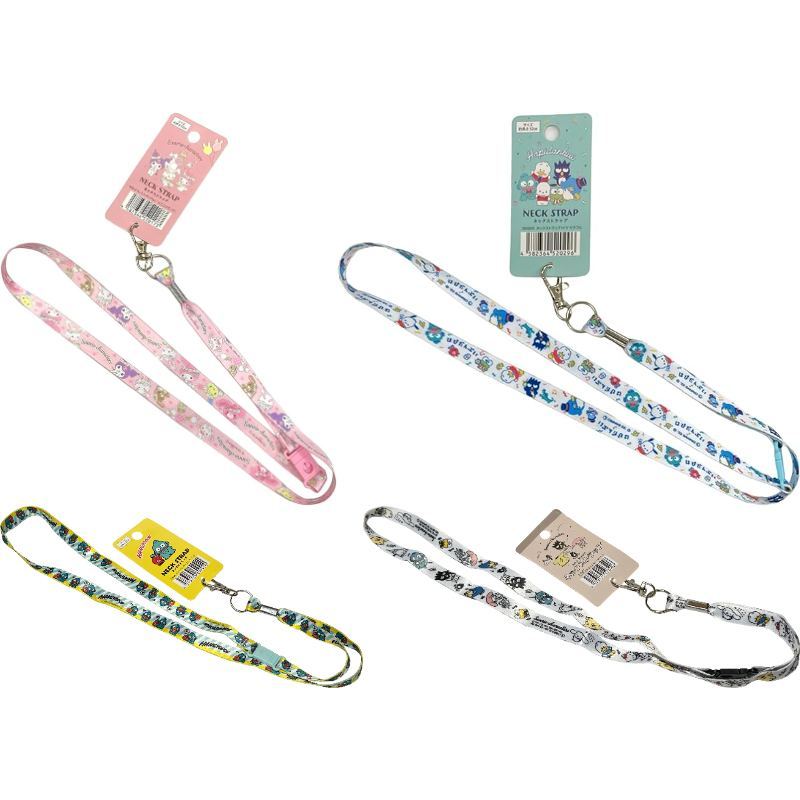 【Direct from Japan】Sanrio Lanyard Neck Strap 52cm (L) for Keychain, ID Badge Holder, Cell Phone, Smartphone, Charms Neck Strap (Hangyodon, Hapidanbui, Sanrio Characters)