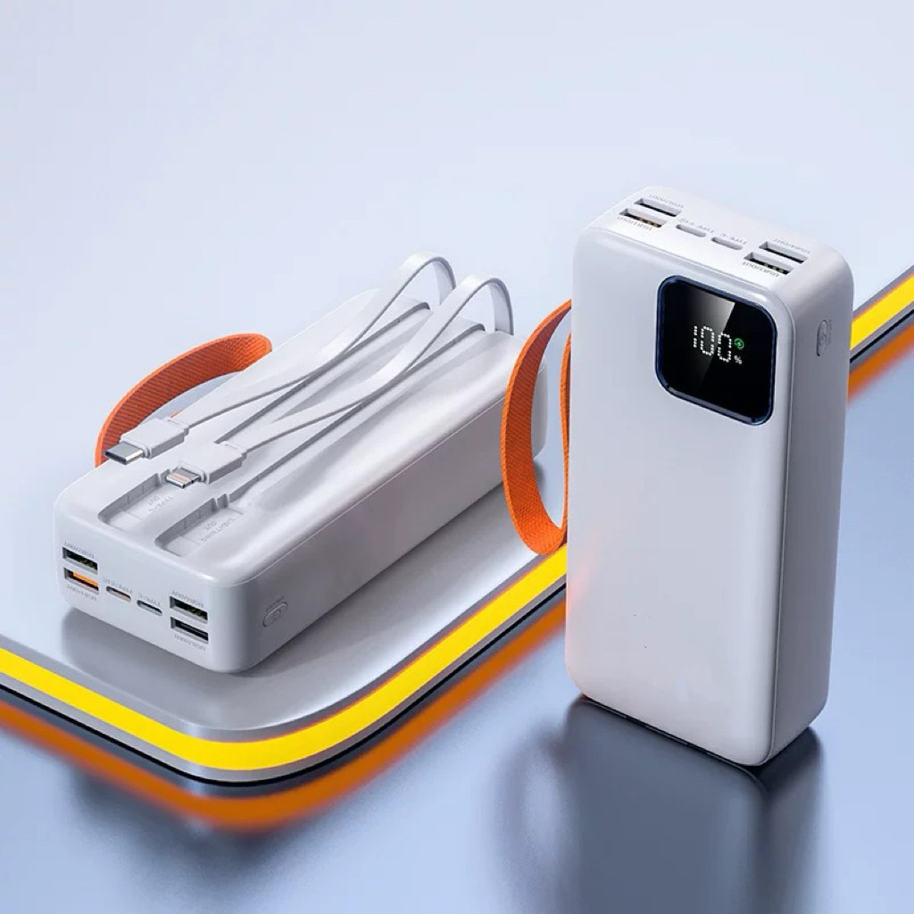 Power Bank 50000mAh Carregador Portátil Turbo 22,5W PD Carregamento Rápido Display Digital Para Celular iPhone Android