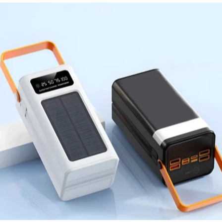 Carregamento solar com cabo, banco de energia portátil de grande capacidade, 50000mAh angela