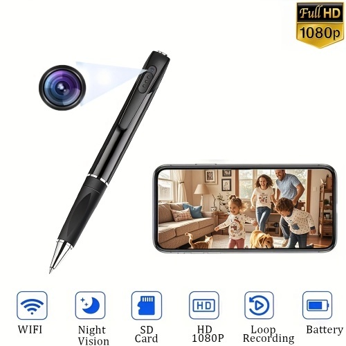 【Local Delivery】Mini camera pen Wifi Hidden Camera With Built-in Battery Take Photo Portable Digital Video Recorder