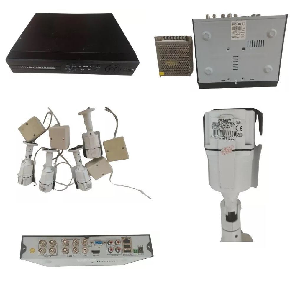 H264 Digital Video Recorder 8 Saidas + 4 Cameras Jortan-6336