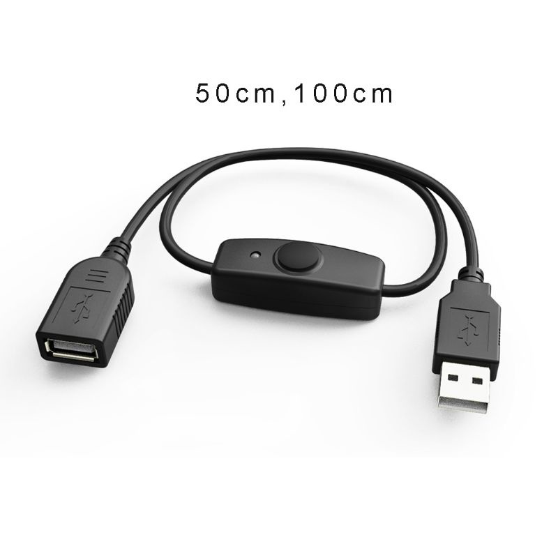 KOKO Data Sync USB 2.0 Cabo Extensor De Extensão Com Indicador De Interruptor ON