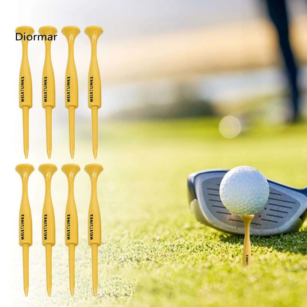 Golf Beginners Accessories 8pcs Reusable Plastic Tees High Stability for Accurate Shots Portable Training Durable and Li