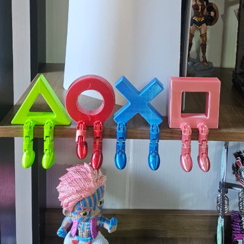 Bonecos Articulados Símbolos Playstation