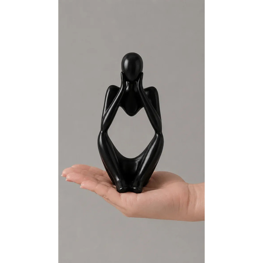 Kit Com 3 Estatuas Pensador, Decoração Sala Luxo