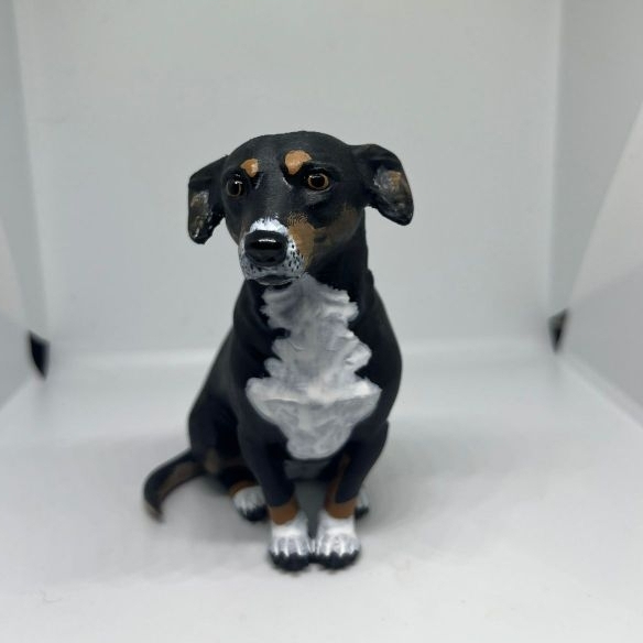 Miniatura Personalizada do seu PET| Cachorro ou Gato| Feito Sob Encomenda | A Partir de Fotos| 12 cm