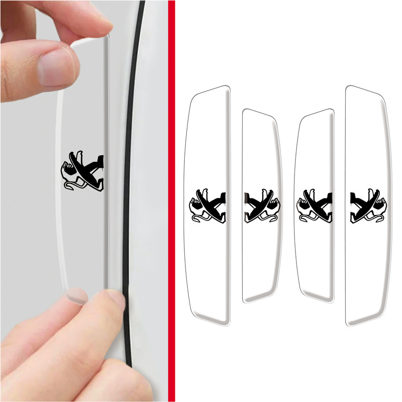 Protetor Lateral Porta Carro 3D Transparente Peugeot