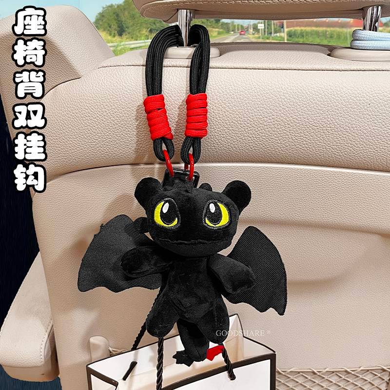Car Seat Back Double Hook Strong Load-Bearing Cute Cartoon Car Rear Multi-Function Hanging Hook Storage Fantastic Obep