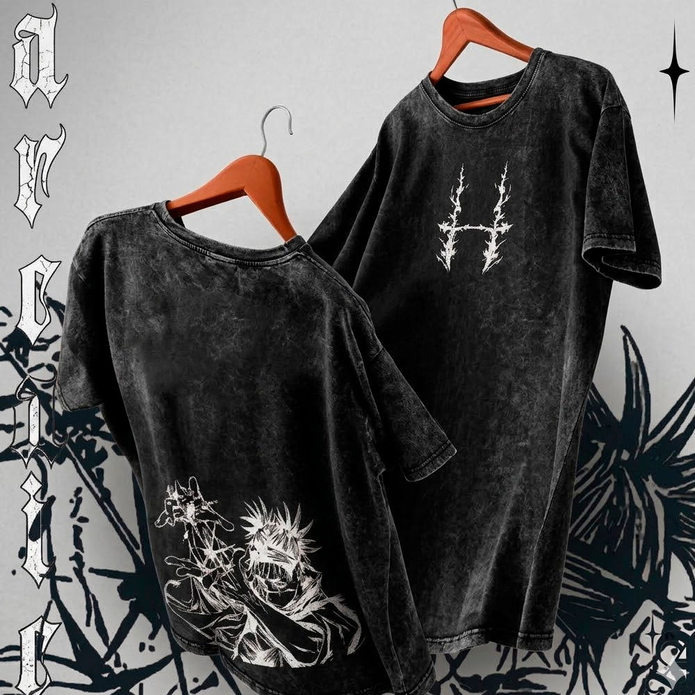 Camiseta Estonada Basica Vintage Retro Slim Streetwear Anime Jujutsu Kaisen Choso Manipulação Maldição Blood Gotico Red