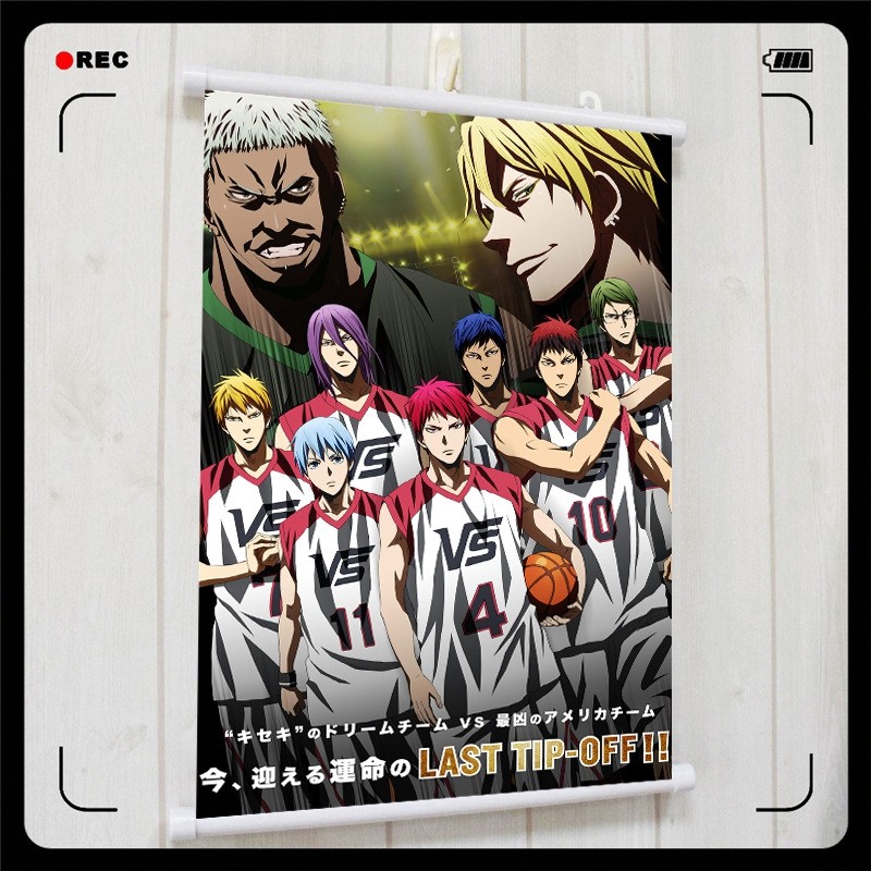 Kuroko's Basketball Vulcan Qingfeng Akaji Miracle Generation Todos os Anime Scroll Painting Mural Poster