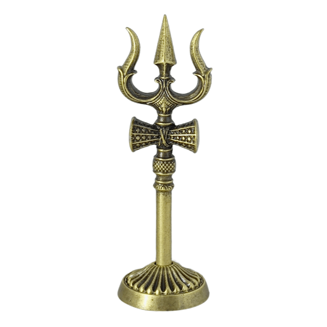 Tridente de Shiva para altar Símbolo Indiano Trishula Hindu Ritual Budista