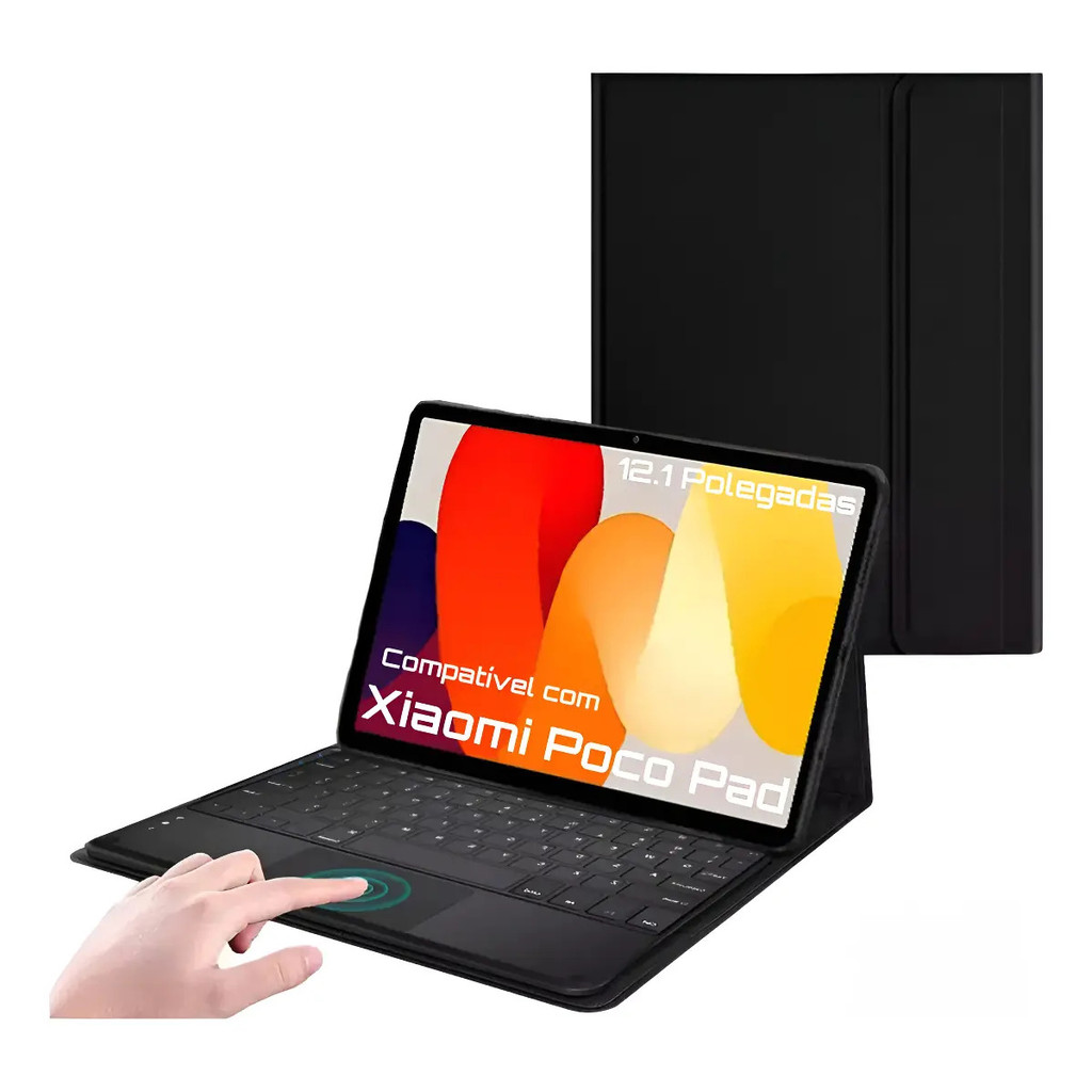 Capa Teclado Touch Abnt2 Para Redmi Pad Pro / Poco Pad 12.1