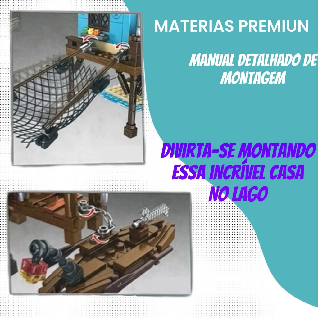 Bloco De Montar My World Craft Grande 761 Peça Promoção Presente Para Menino