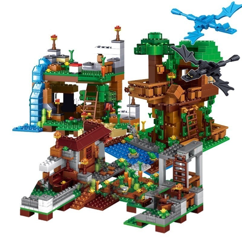 Blocos de Montar MINE world CRAFT Brinquedos Educativos para Construir Crianças a partir de 6 Anos
