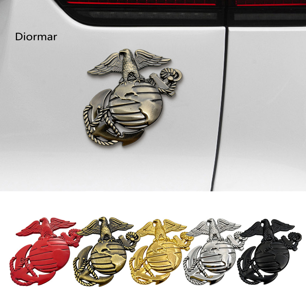 Car Stickers Decals 3d Metal Corps Sticker Emblem Zinc Alloy Eagle Decal Strong Adhesive Multi-color for Hood Side Rear