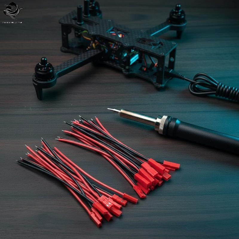 PFG 5 Pares JST SYP 2Pin Conector Macho Fêmea Plug 20AWG 10cm Cabo De Silicone Para Tira LED Bateria RC FG