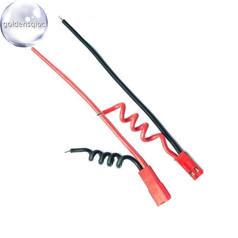 Ouro 5 Pares JST SYP 2Pin Conector Macho Fêmea Plug 20AWG 10cm Cabo De Silicone Para Tira LED Bateria RC EN