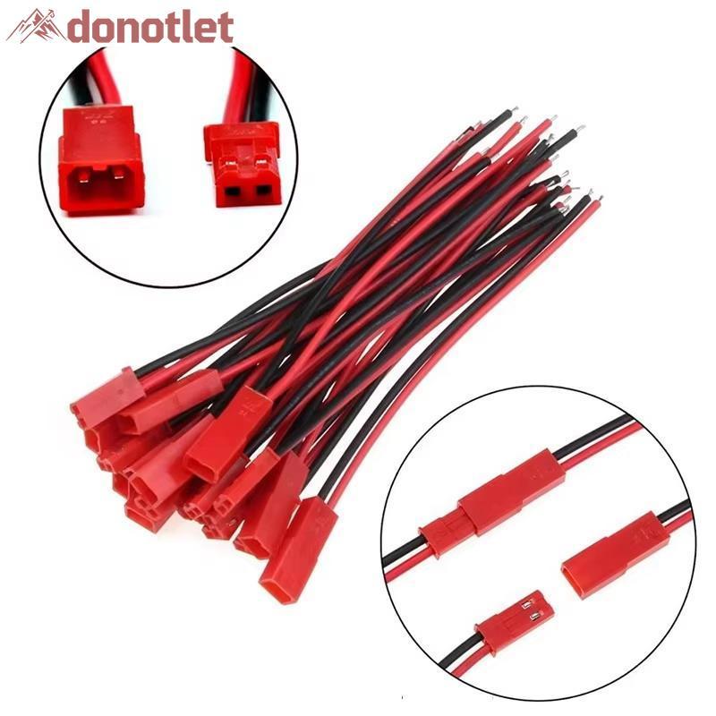 Donotlet 5 Pares JST SYP 2Pin Conector Macho Fêmea Plug 20AWG 10cm Cabo De Silicone Para Tira LED Bateria RC