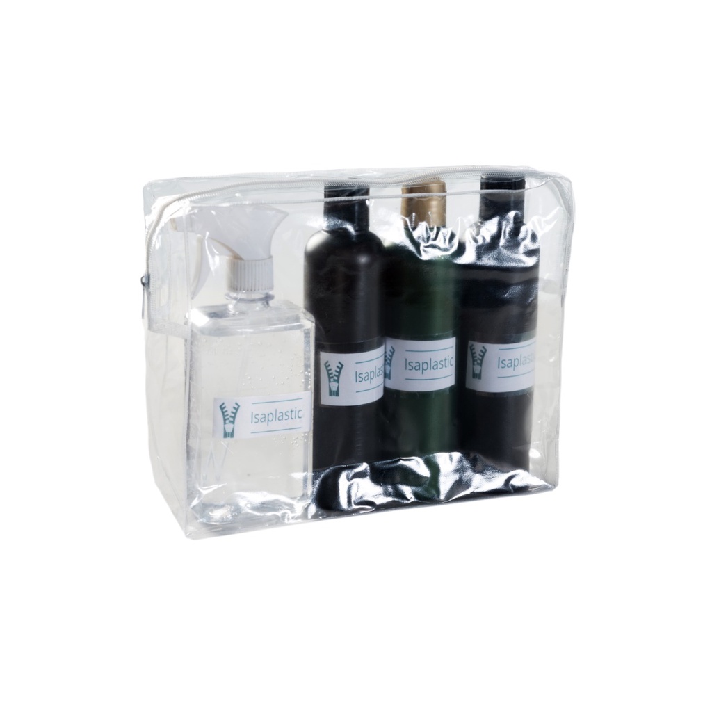 Estojo Necessaire Pvc Transparente Tam P e M Com Zíper