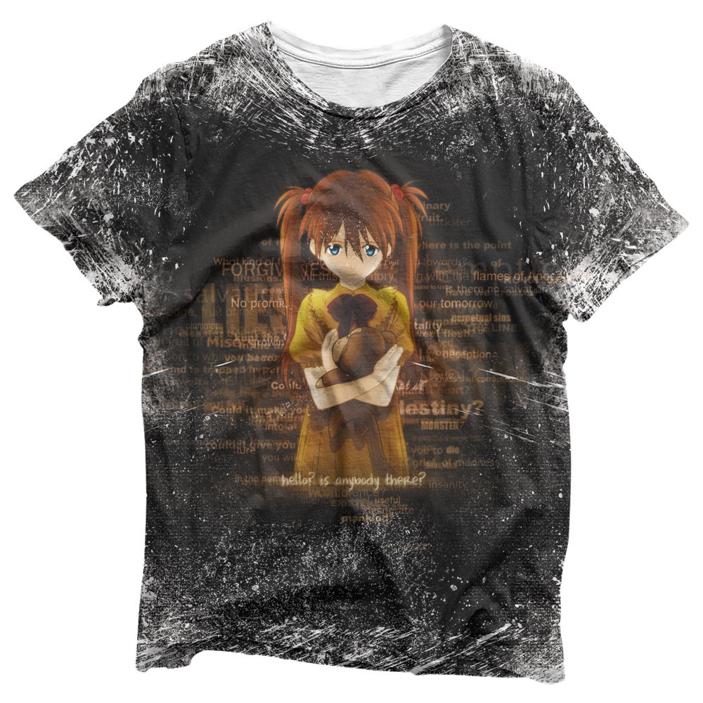 Camisa Asuka Arte - Camisas Evangelion Estampa Total