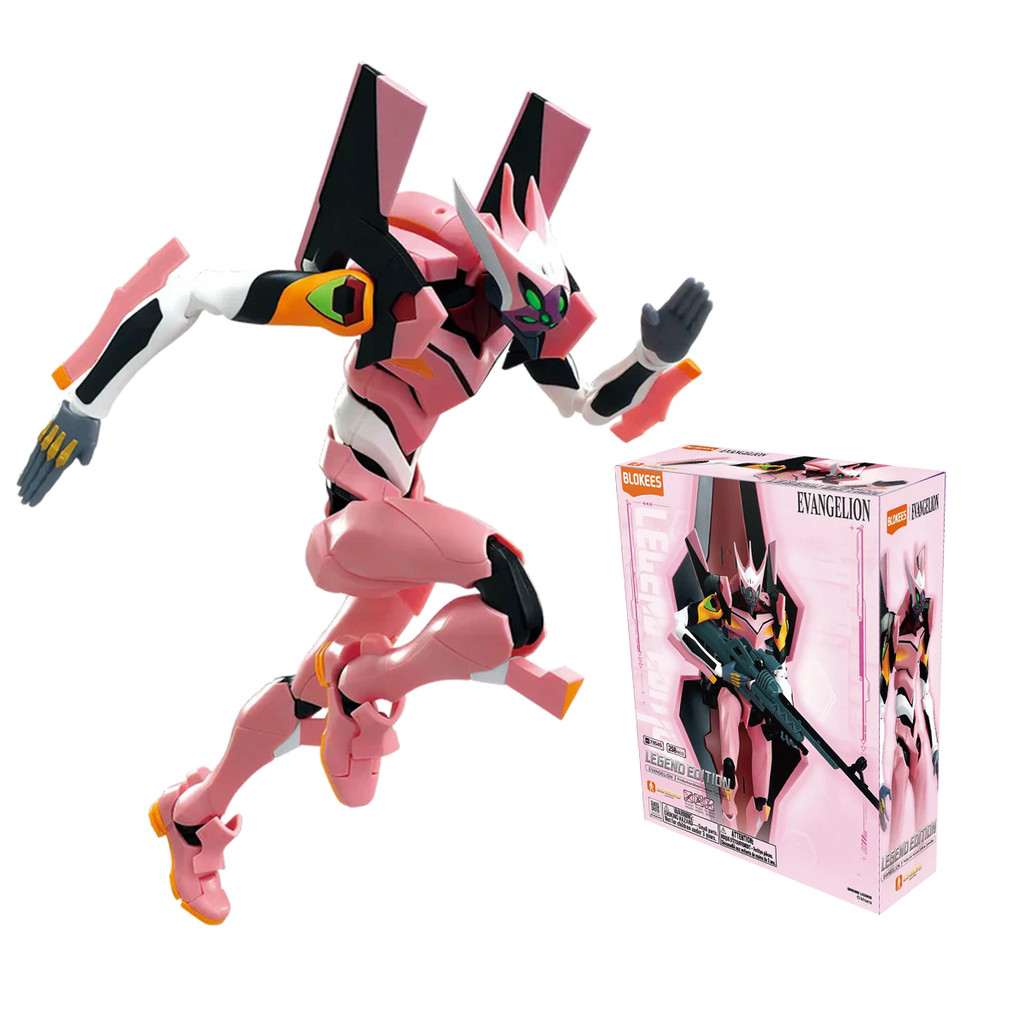 Boneco Articulado Montável Blokees Evangelion Legend Edition Type-08 Colecionável Model Kit