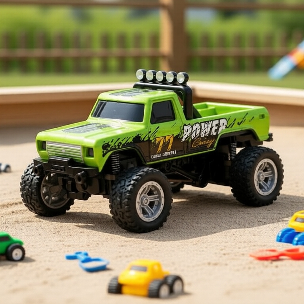 Carro de controle remoto 1:64 Die-Cast com controle dual-mode, passeio suave em qualquer superfície, ótimo presente de