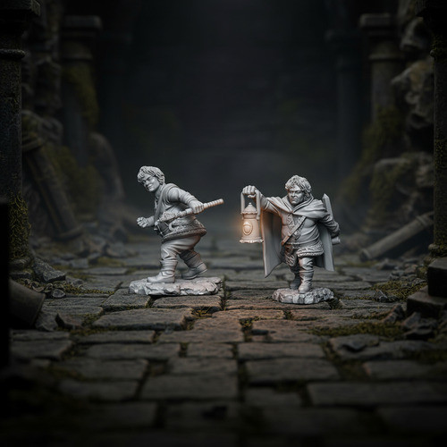 Male Halfling Rogue Nolzur's Marvelous Unpainted Miniatures