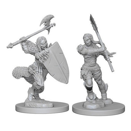 Female Half-orc Barbarian Nolzur's Marvelous Unpainted