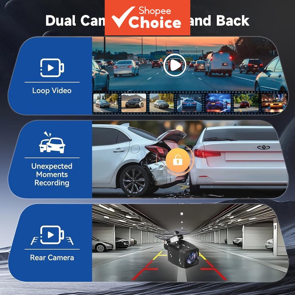 Pionray 4k Dual Dash Cam WIFI Gps Adas Gravador De Carro Dianteiro Traseiro