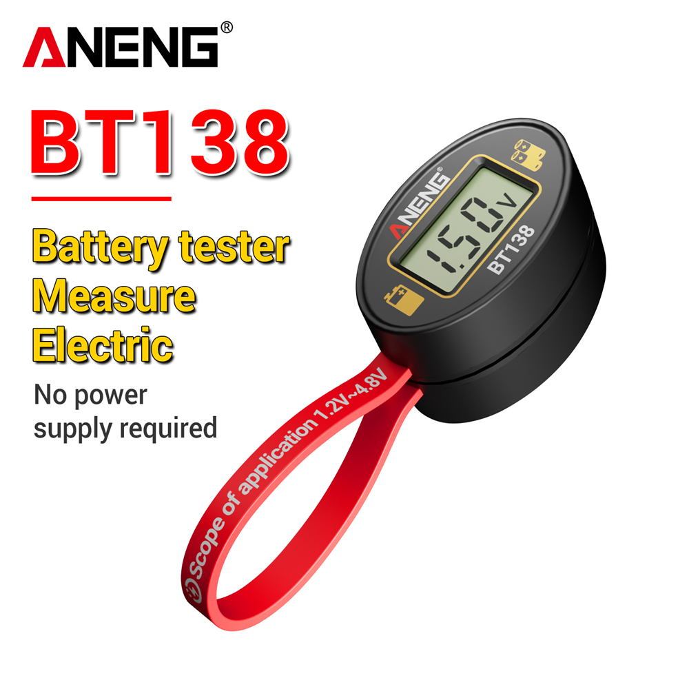 Testador De Bateria Portátil ANENG BT138 Com Display Para Vários Tipos E Detecção De Energia Móvel 1 Unidade