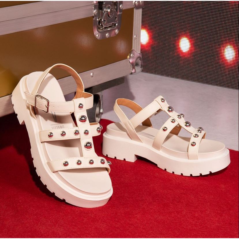 Sandália Vizzano Feminina Gold Sphere Branco-Off 6499.110