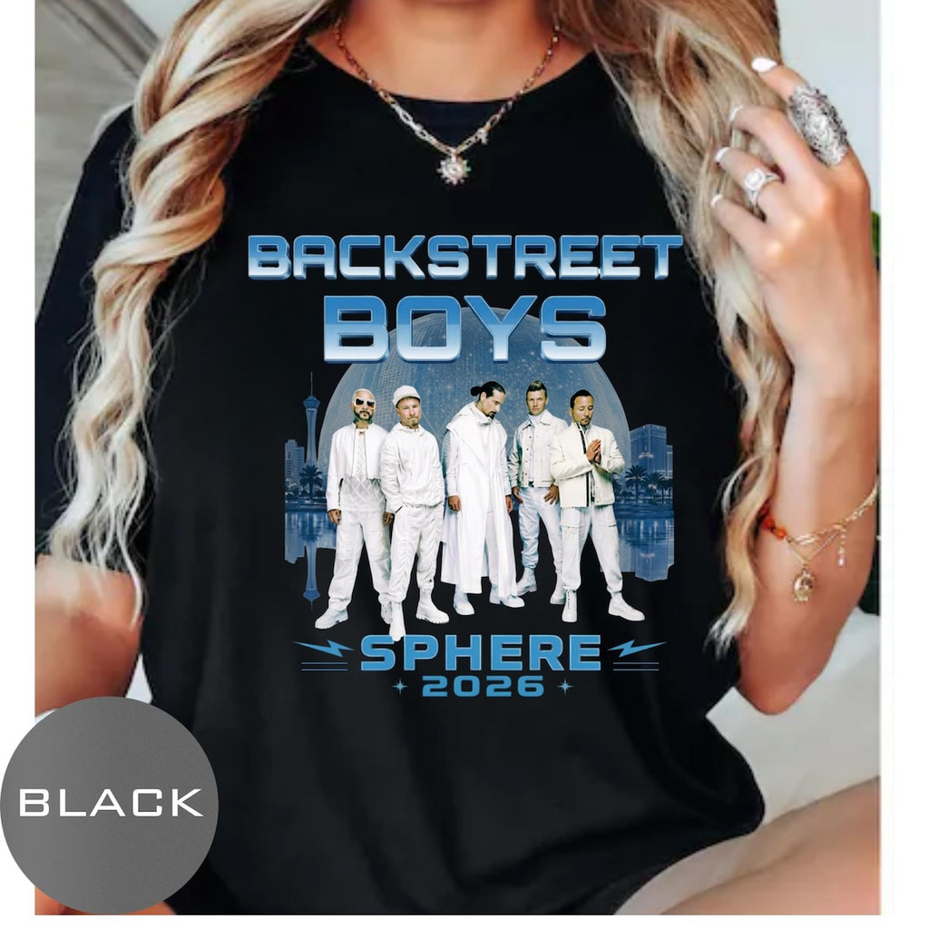 Camiseta Masculina Feminina Backstreet Boys Sphere 2026 Banda T-shirt Unissex Streetwear Envio Imediato