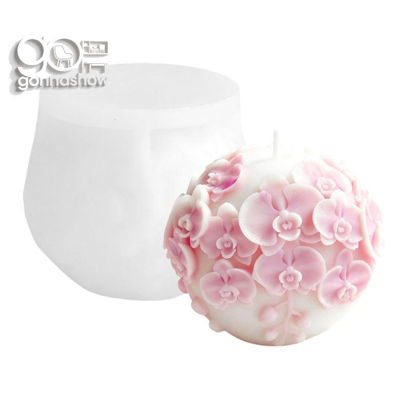 Moldes Silicone GONNA Phalaenopsis Flower Sphere Para E Chocolate