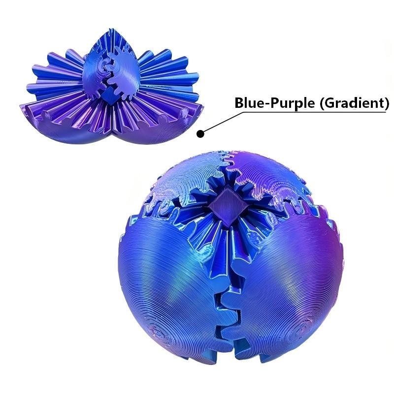 Engrenagem Rotativa Fidget Sphere 3D Impresso Bola De Interativa Alívio Do Estresse Brinquedo De Coleção De Mesa