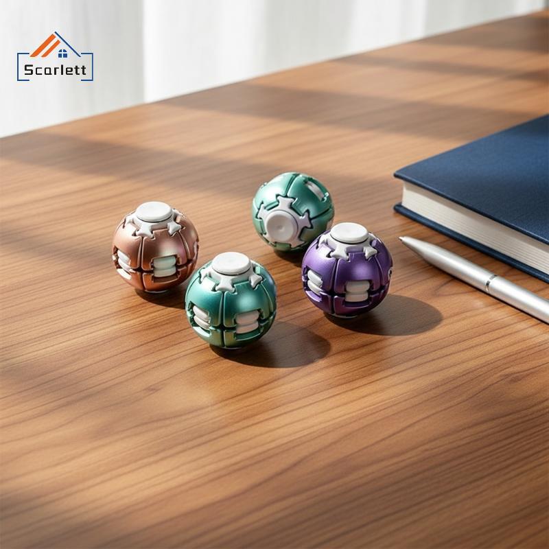 [Scarlett] 3D Impresso Multicolorido Hamburg Gear Sphere Ball Anti-Ansiedade Fidget Toy Para Decoração De Mesa De Escrit