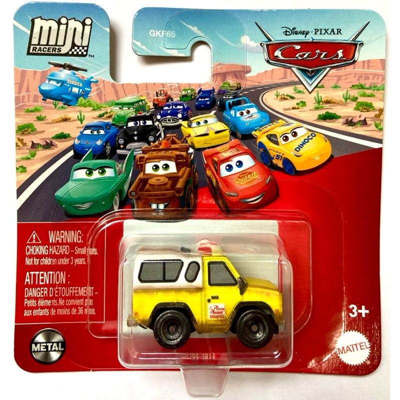 Disney Cars Carros Mini Racers Todd Pizza Planet