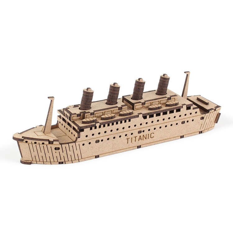 Kit De Modelo De Madeira Youngmodeler Hobby-Young Planet Titanic , Quebra-Cabeça De Navio DIY De Fácil Montagem
