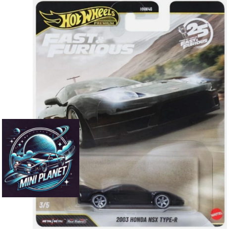 Hot Wheels Fast & Furious 2003 Honda NSX Type R HW Premium Velozes e Furiosos 25 Anos Mini Planet