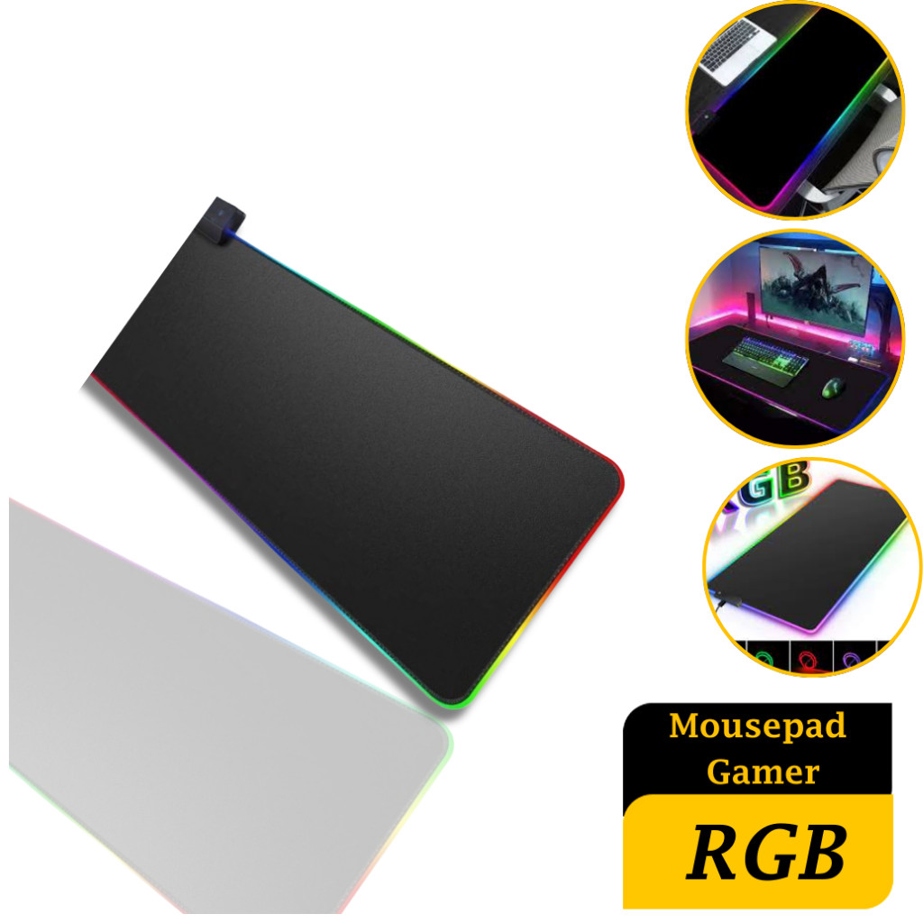 Mousepad Gamer Perssonalizado com Led RGB Premium