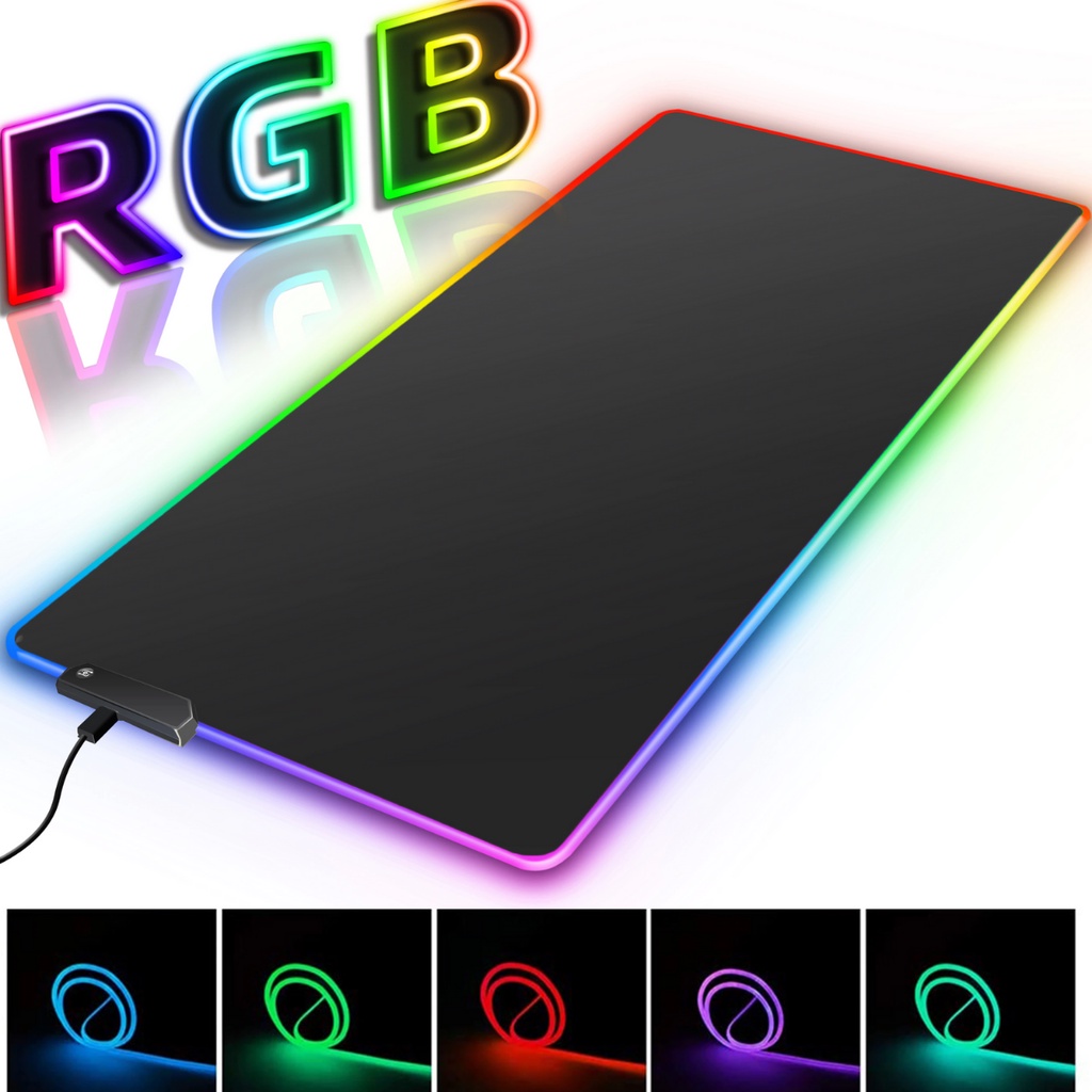 Mouse Pad Gamer Grande 78 X 30 Cm Mousepad Iluminado Led Rgb