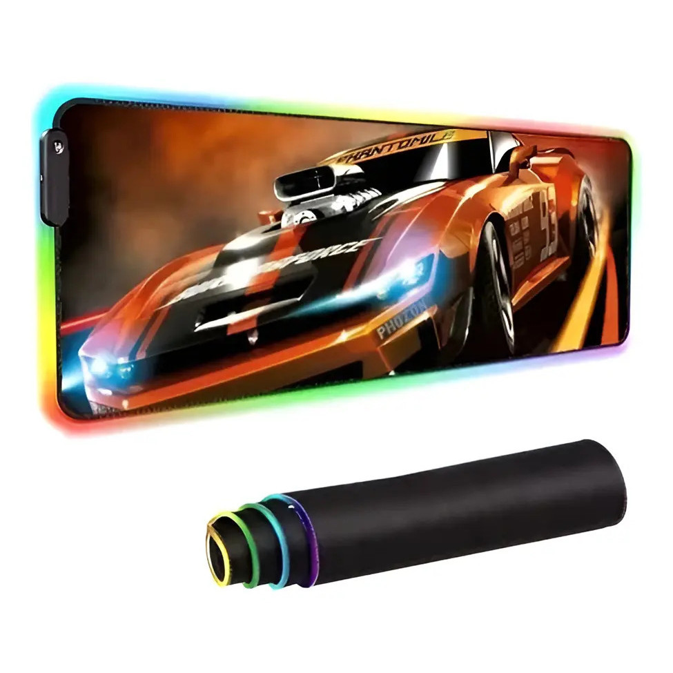 Mouse Pad Gamer Grande 80 X 30 Cm Mousepad Iluminado Led Rgb