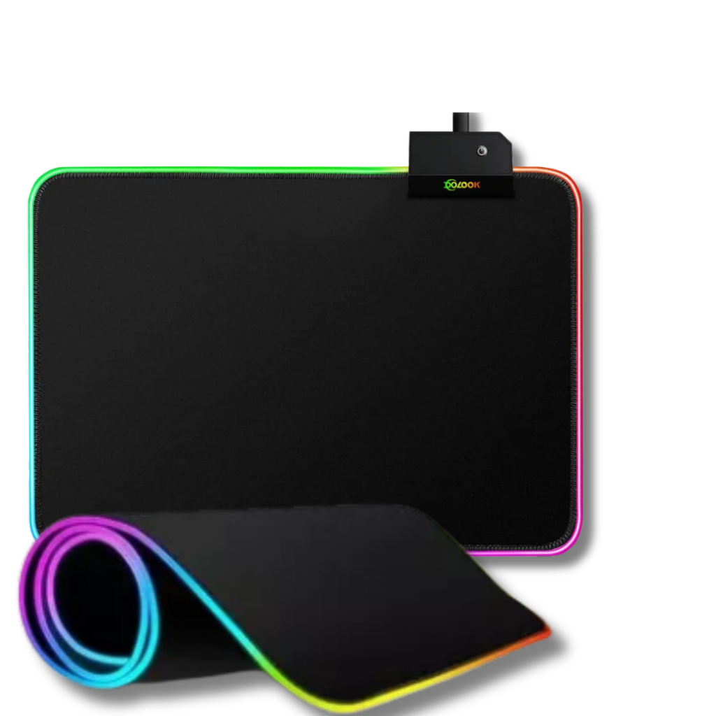 Mouse PAD Gamer Antiderrapante performance com LED na borda