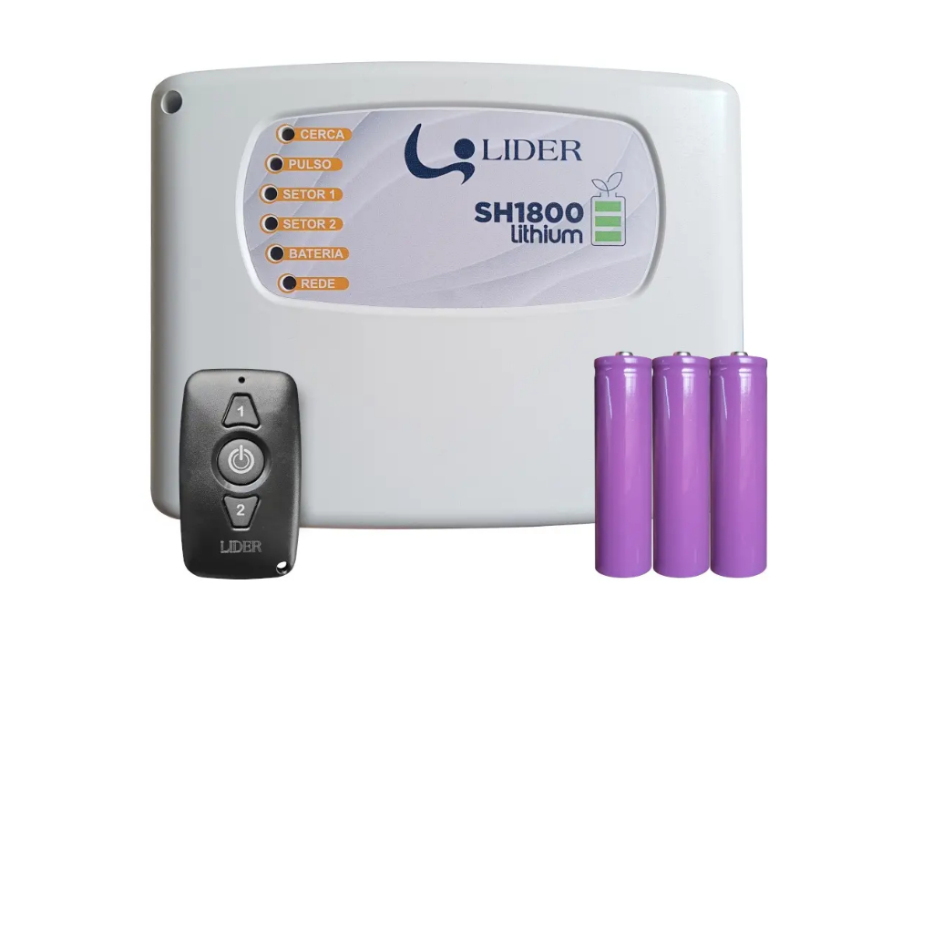 Eletrificador de Cerca SH1800 C/bateria Lithium-LIDER