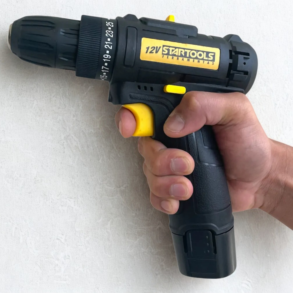 Parafusadeira e Furadeira sem fio 12V leve e potente Bateria 1500mAh lithium led iluminação