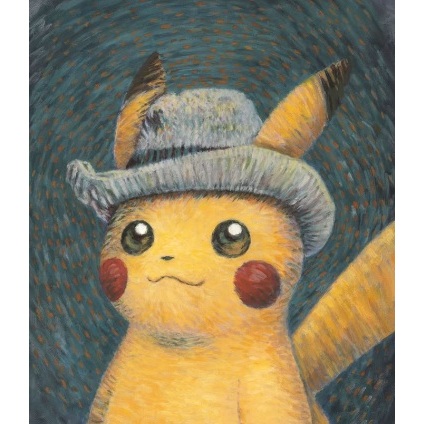 Tecido P/ Quadro Pokémon Fan Art 13x18cm Mini Poster Decorativo Geek Canvas
