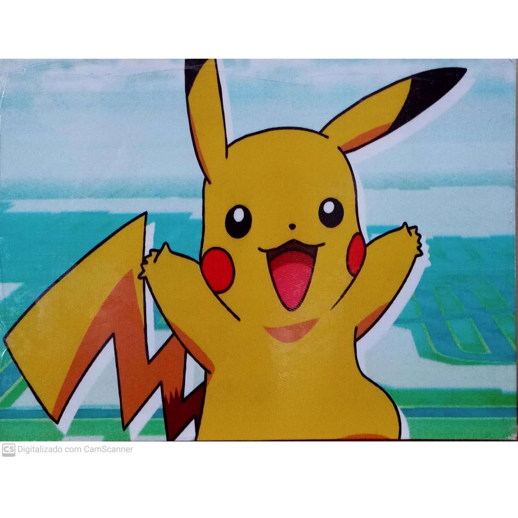 Quadro Canva Pikachu/Pokémon/Anime