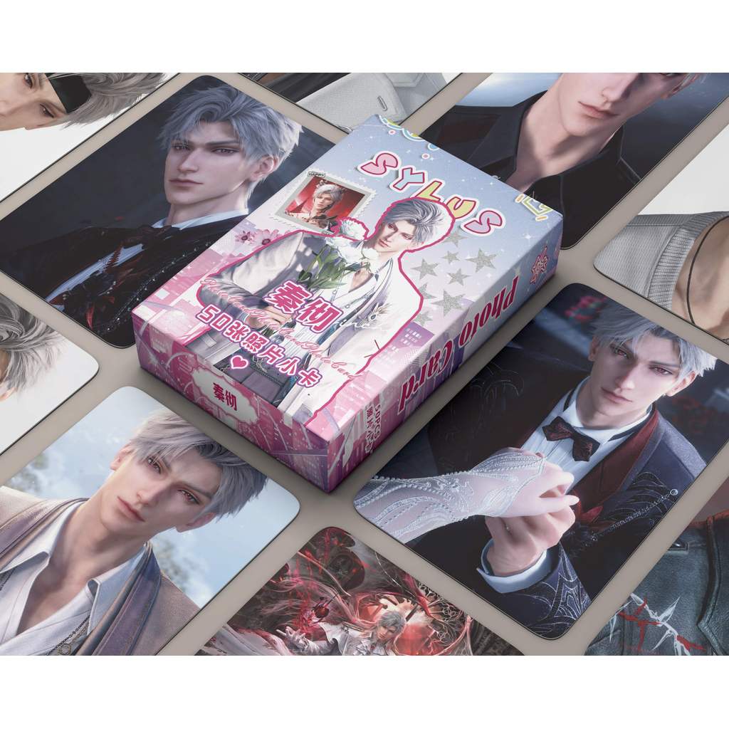 50-55pcs Manga Manhwa Amor E Espaço Profundo Luz Noite Laser Cartões Lomo Holográficos Evollove Fotográficos Sylus Xavier Zayne Osborn Sariel Evan Holograma Postais Itens Baratos CX