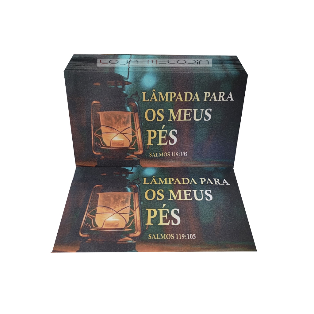 Envelope Para Dizimo Lampada para meus pés Pacote / 100 Unidades