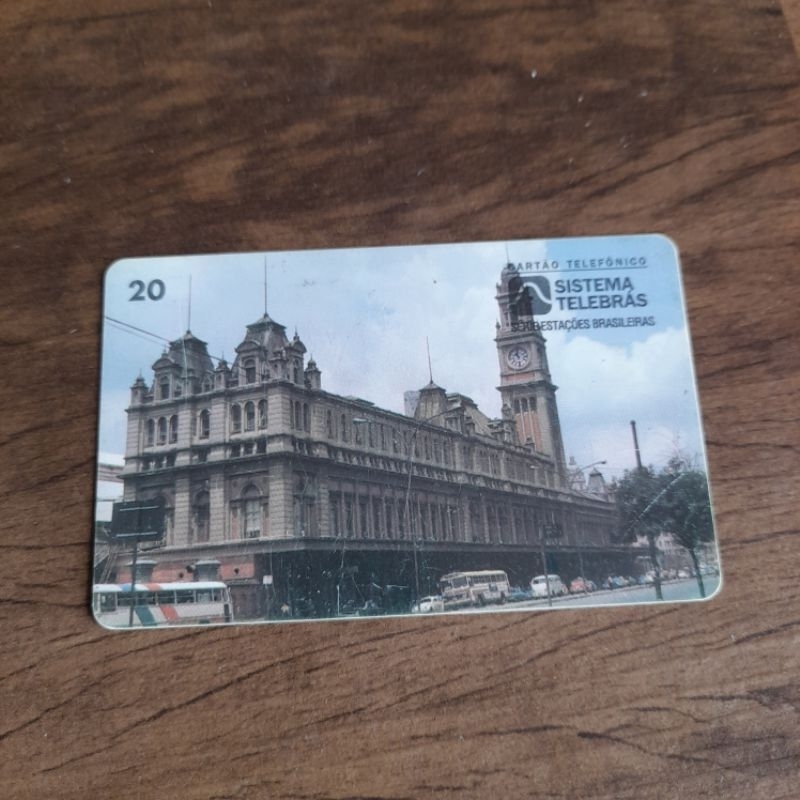 Cartão Telefônico Antigo - Estação da Luz - São Paulo